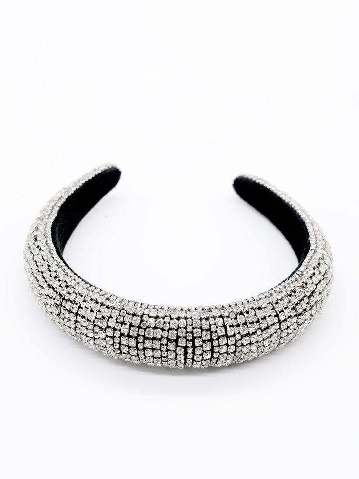 Women's Headband With Rhinestones Elegant Accessory For Fashion-Conscious