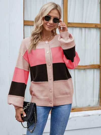 Women's cardigan with buttons made of high-quality materials – elegant cardigan for versatile outfits