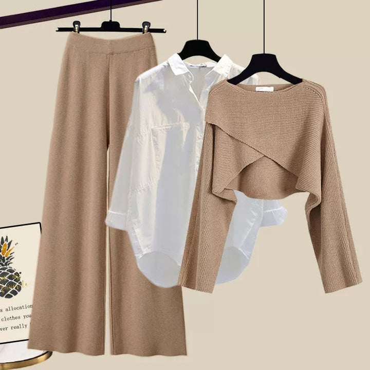 Women's 3-piece Knitting Set Soft Material Comfortable