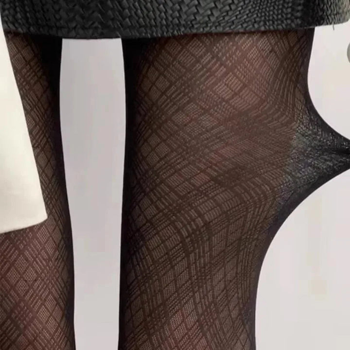 Women's tights with diamond pattern ADULT CONTENT