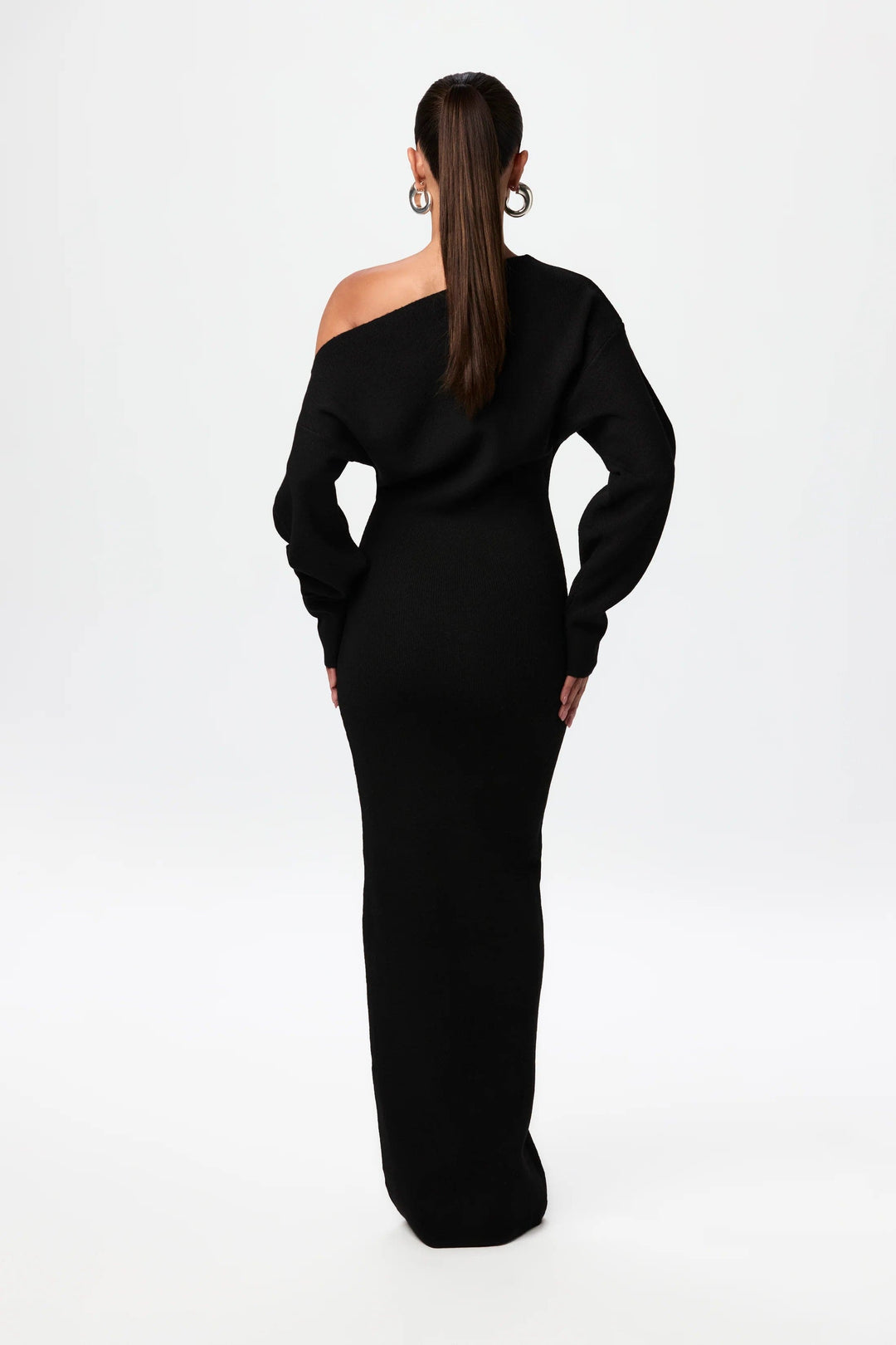 Women's Sweater Dress Drop Shoulder Style High-Quality Fibers