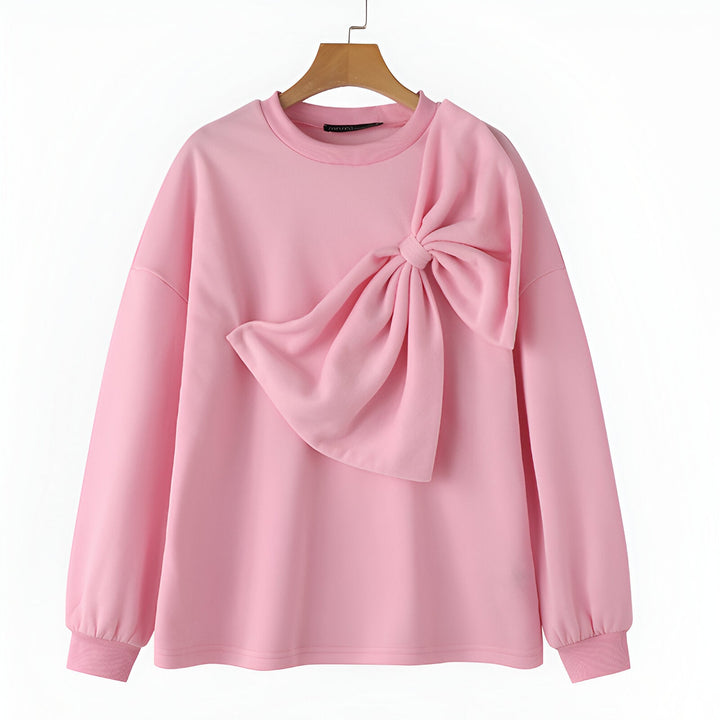 Women's cotton sweatshirt with arch details