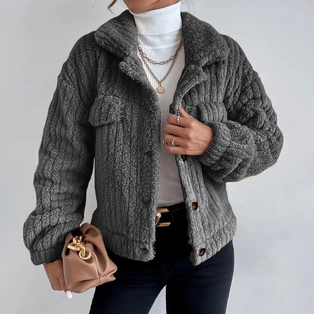 Women's Teddy Coat Short Teddy Material Elegant