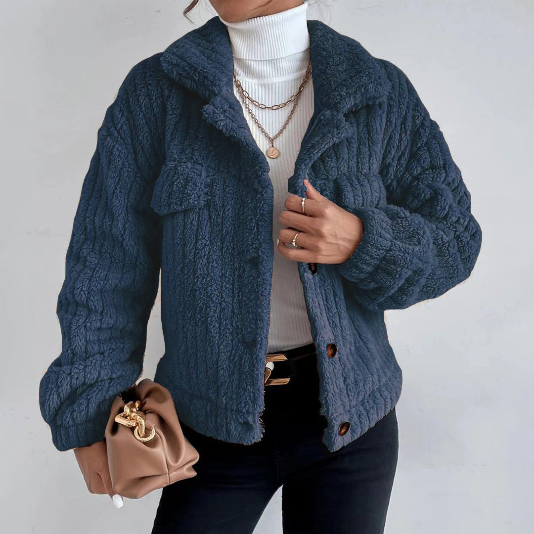 Women's Teddy Coat Short Teddy Material Elegant