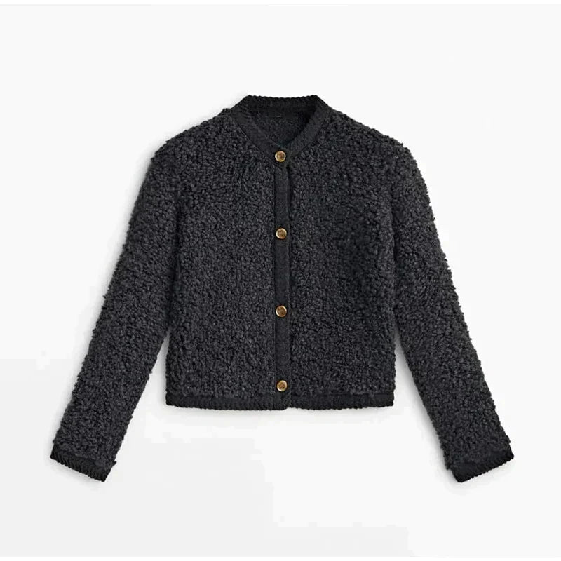 Manteau en teddy pour femmes Hiver Tissu de haute qualité Élégant