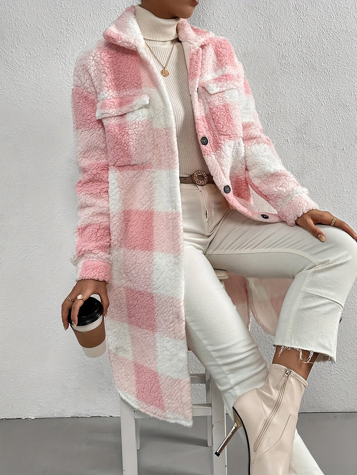 Manteau Teddy Femme Oversize Chaud Hiver Mäntel