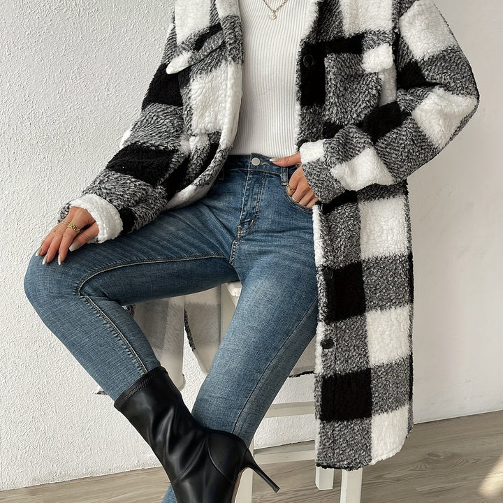 Manteau Teddy Femme Oversize Chaud Hiver Mäntel