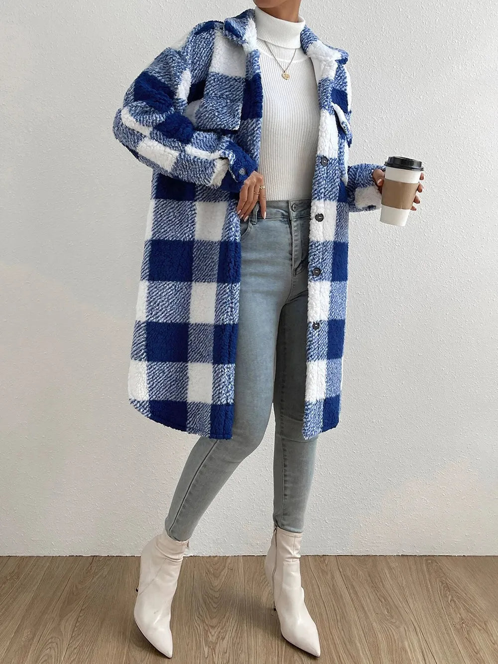 Manteau Teddy Femme Oversize Chaud Hiver Mäntel