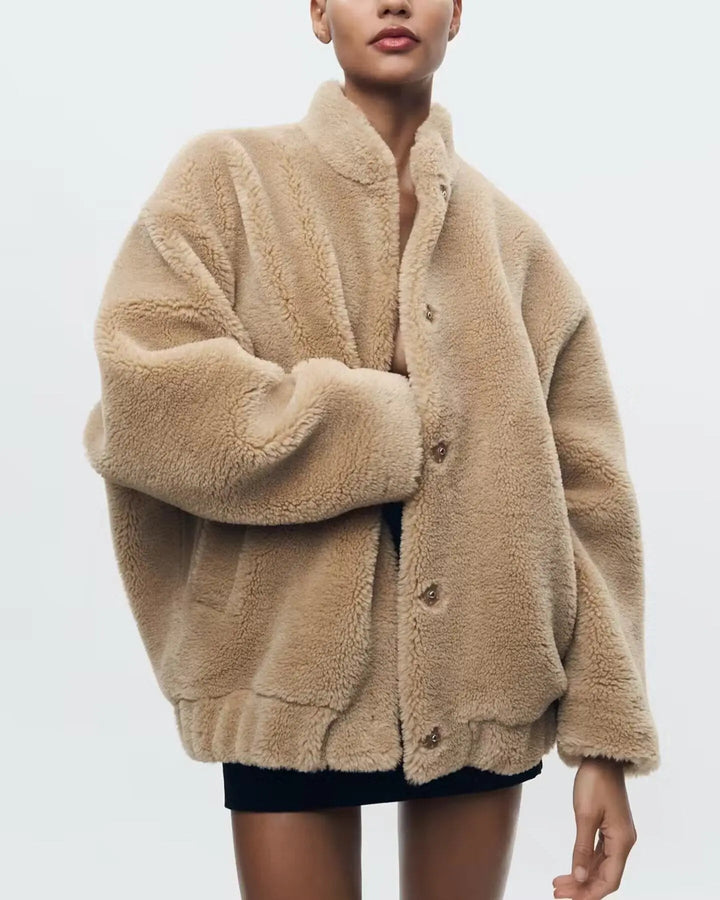 Women's Teddy Coat Soft Oversized – Cozy Coat for Women in Long Style