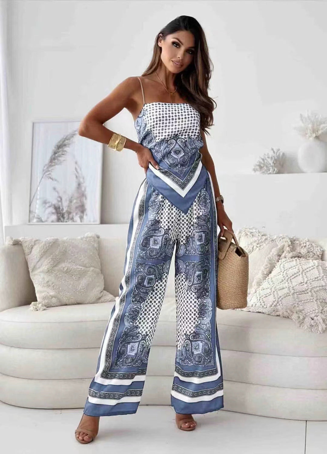 Women's Twinset Elegant Two-Piece Set Made of Soft Fabric