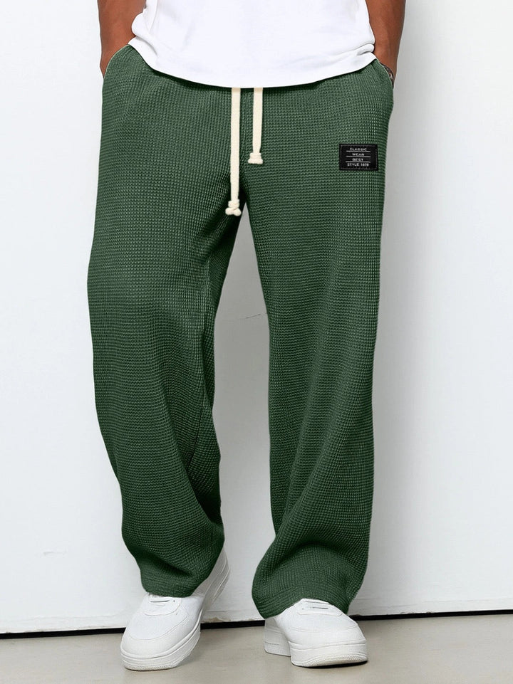 Damen Weite Hose mit Verstellbarer Taille 8