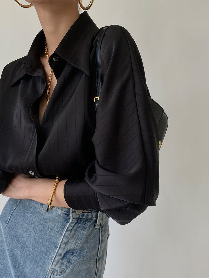 Women's blouse cotton blend oversized casual