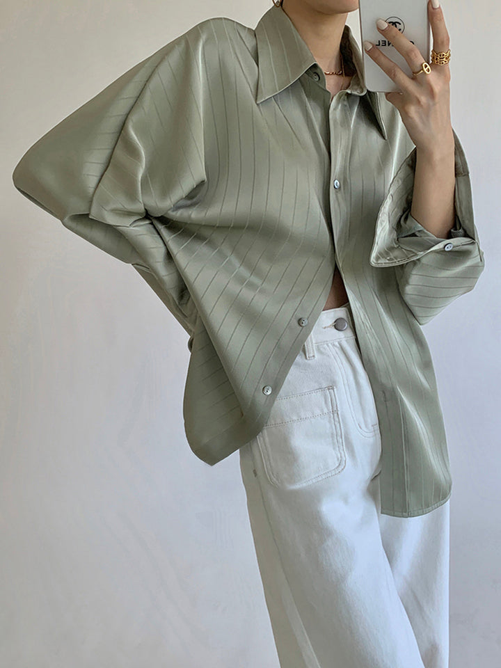 Women's blouse cotton blend oversized casual