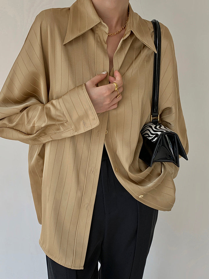 Women's blouse cotton blend oversized casual