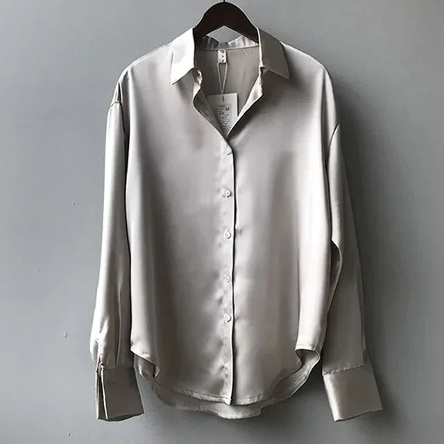 Women's Satin Blouse Elegant for Festive Occasions