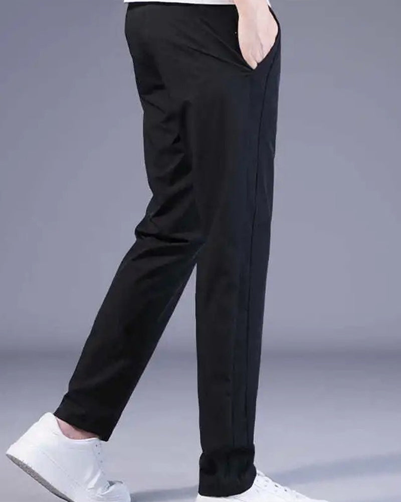 Men's Pants Elastic Fabric Pants Quick Drying for Active Use
