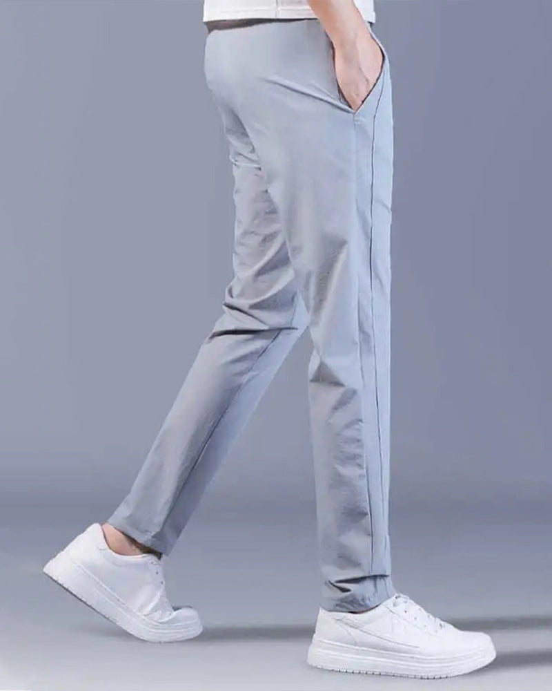 Men's Pants Elastic Fabric Pants Quick Drying for Active Use