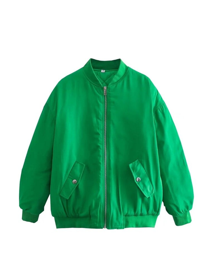 Veste pour femmes Bomber surdimensionnée Matériau respirant Style tendance