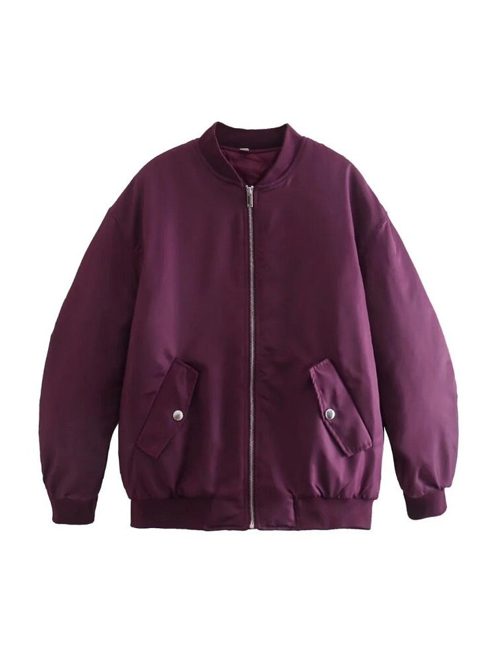 Veste pour femmes Bomber surdimensionnée Matériau respirant Style tendance