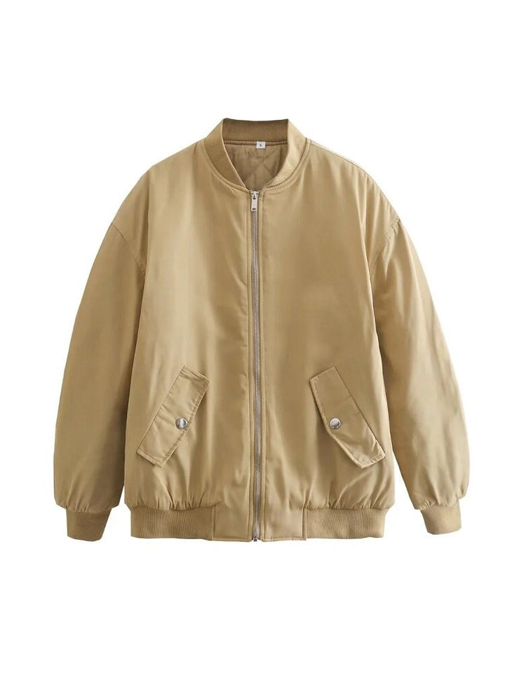 Veste pour femmes Bomber surdimensionnée Matériau respirant Style tendance