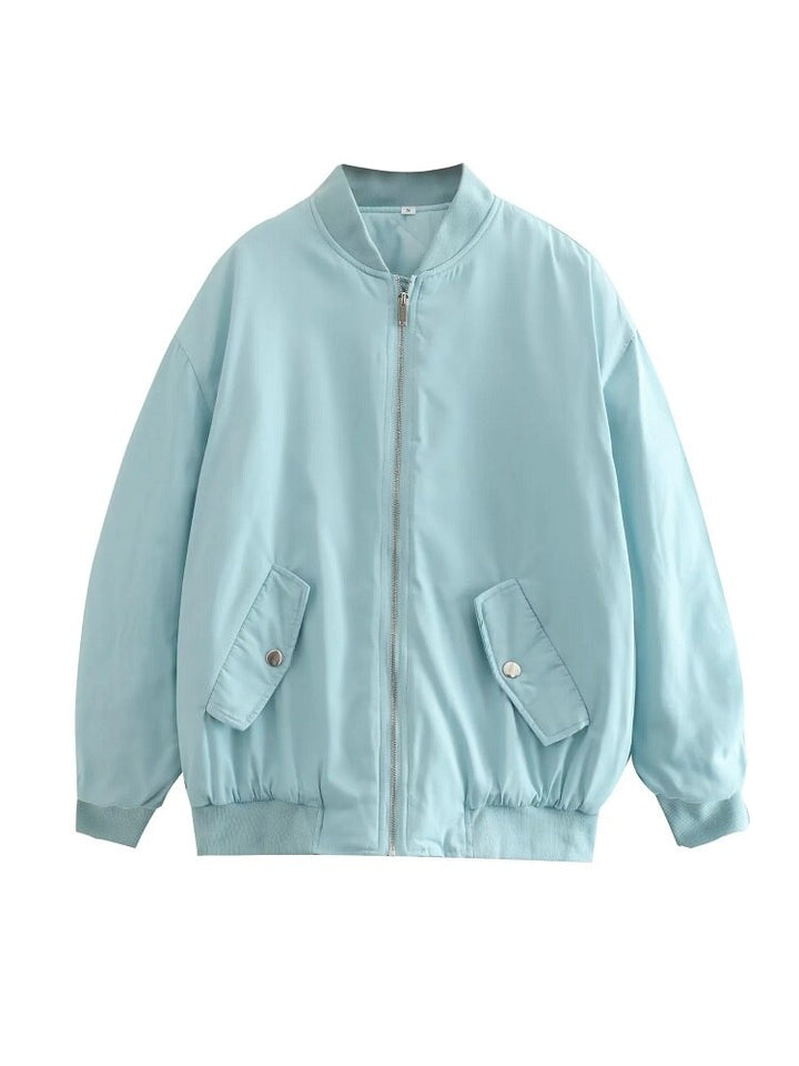 Veste pour femmes Bomber surdimensionnée Matériau respirant Style tendance