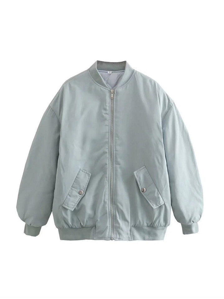 Veste pour femmes Bomber surdimensionnée Matériau respirant Style tendance