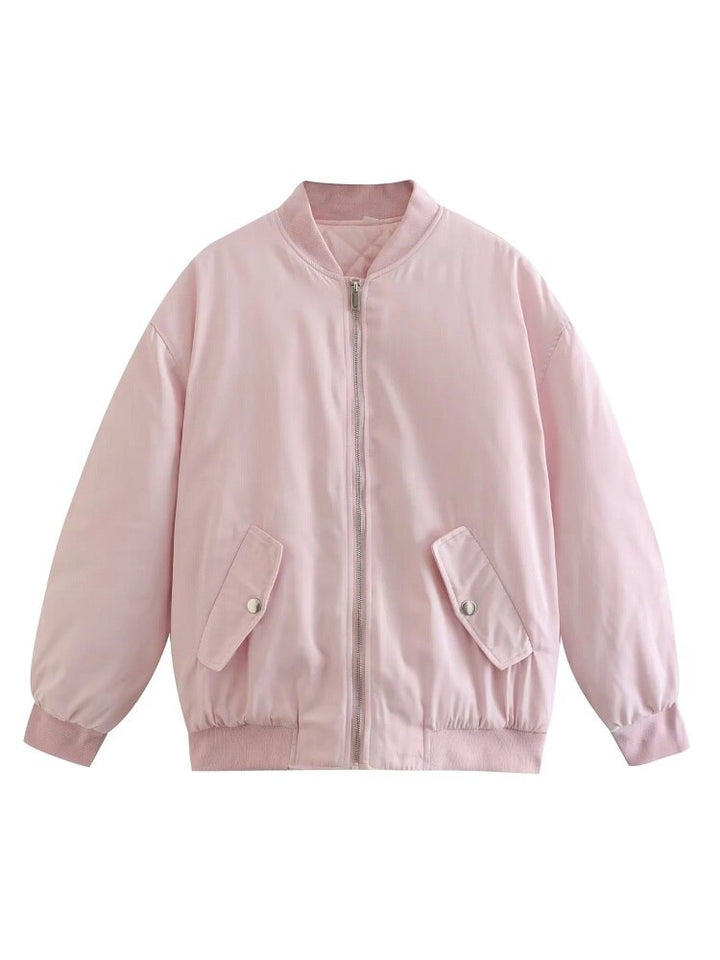 Veste pour femmes Bomber surdimensionnée Matériau respirant Style tendance