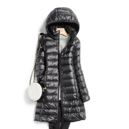 Chaqueta ligera para mujer con capucha, elegante y versátil