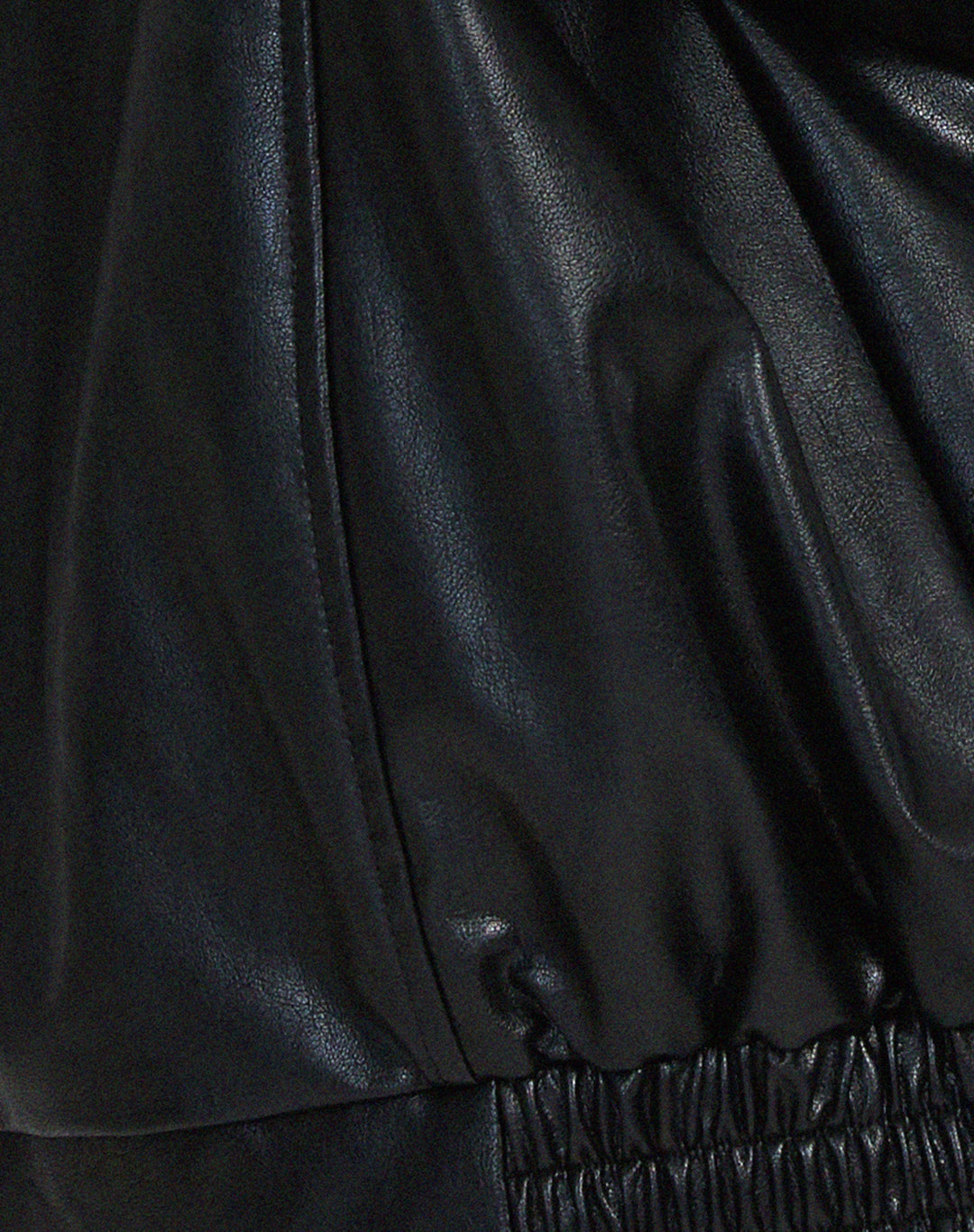 Women's jacket oversized faux leather fashionable