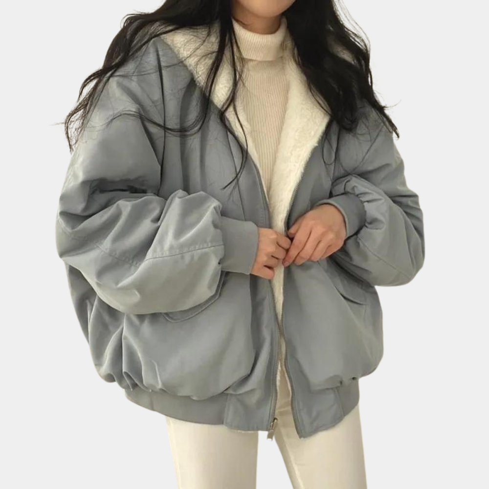 Women's jacket oversized soft material trendy style