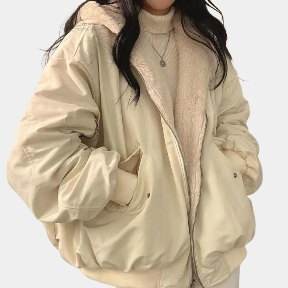 Women's jacket oversized soft material trendy style