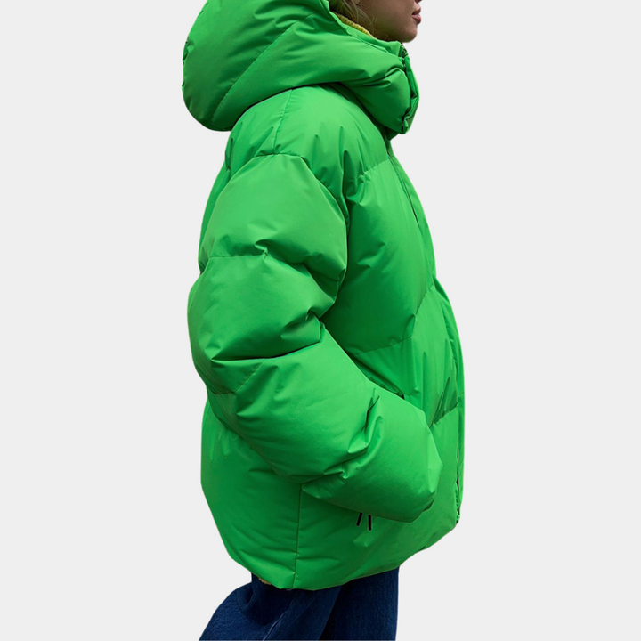 Women's jacket puffer jacket warm trendy with hood