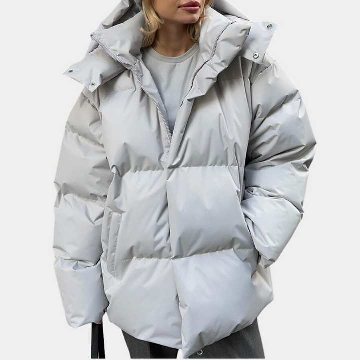 Women's jacket puffer jacket warm trendy with hood