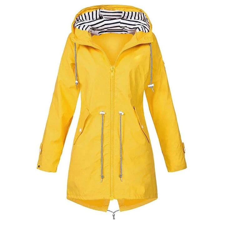 Women's jacket rain jacket windproof with hood sporty tailored