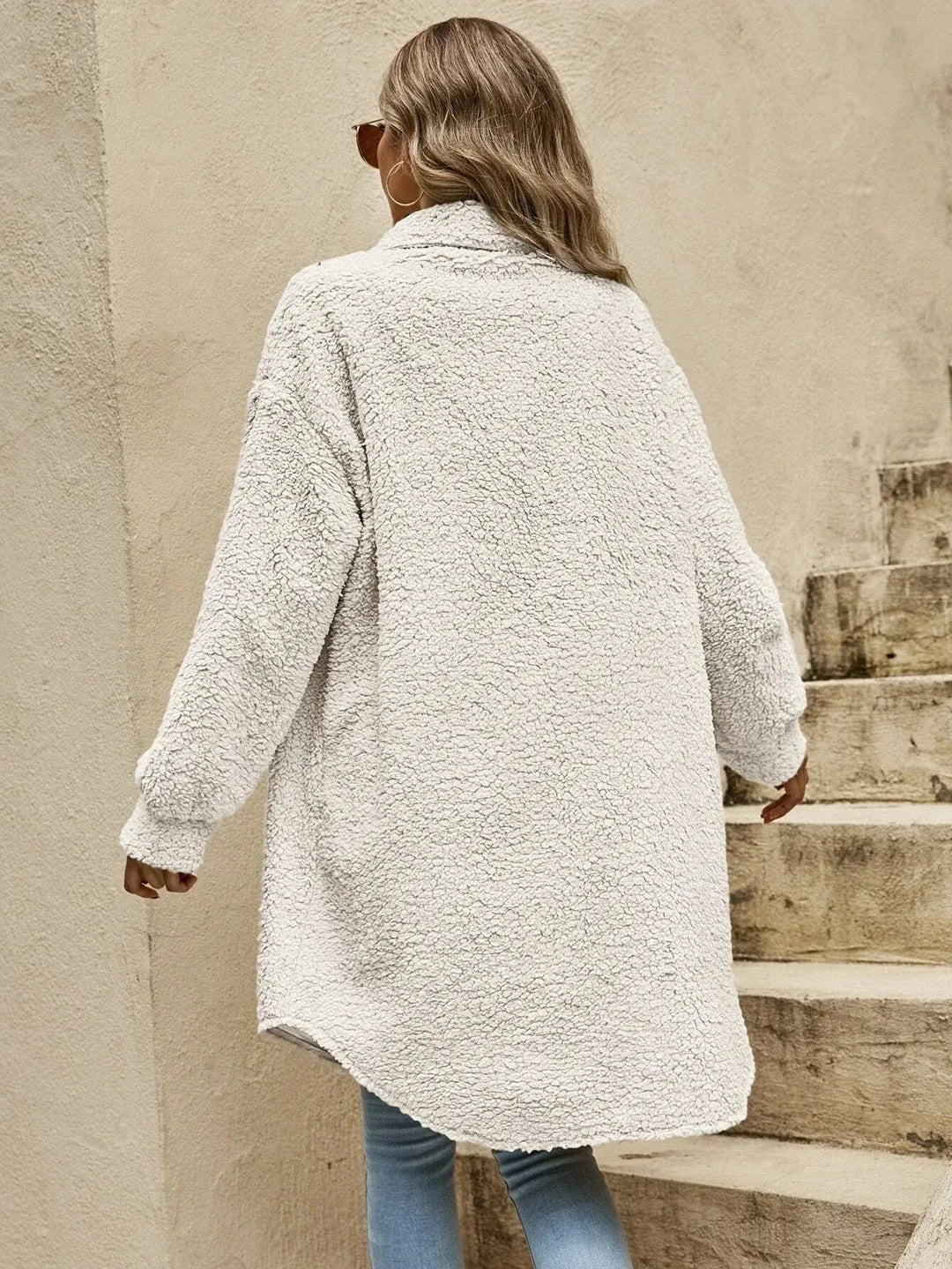 Veste pour femme Teddy oversize style pour confort et chaleur