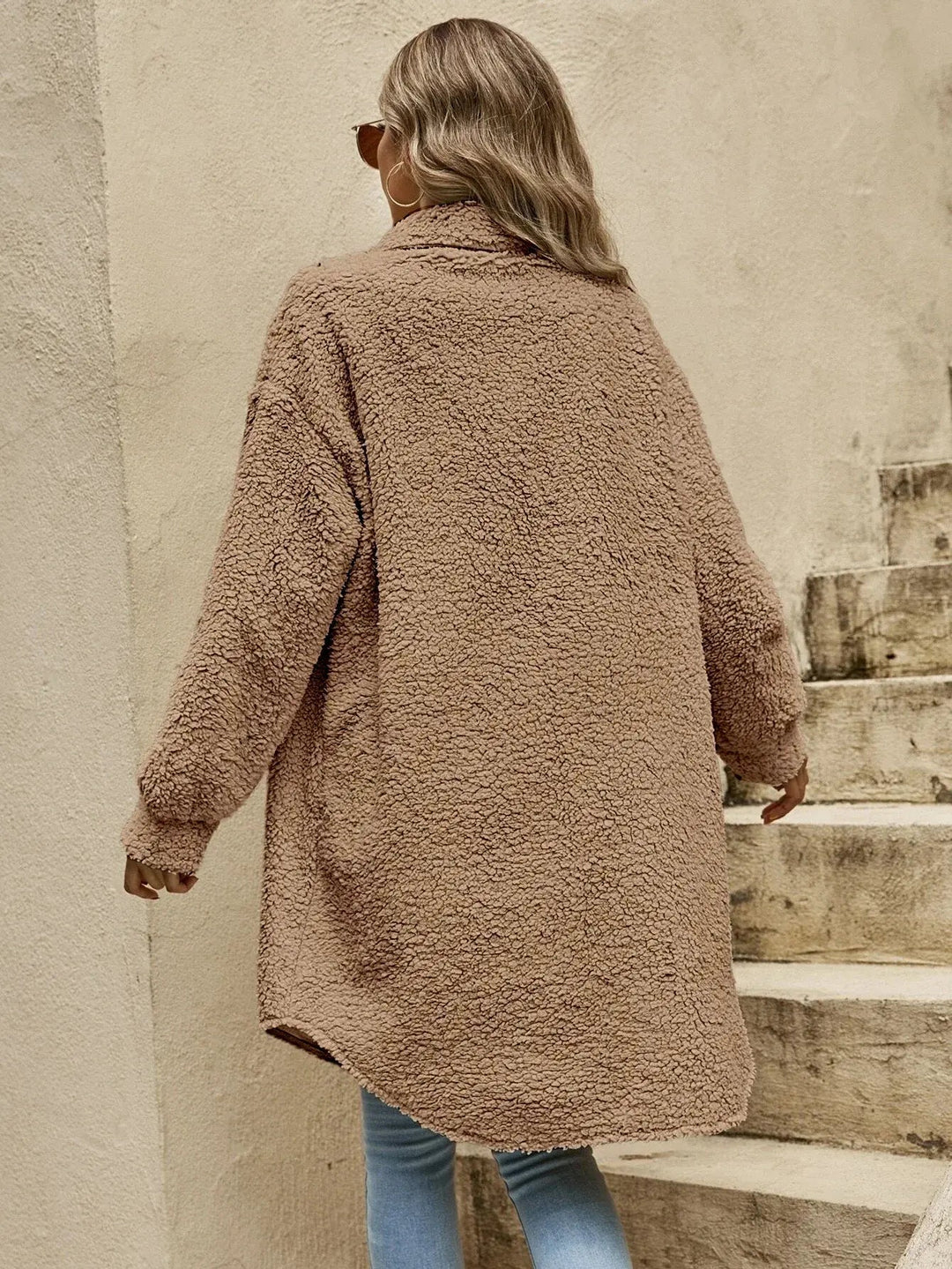 Veste pour femme Teddy oversize style pour confort et chaleur