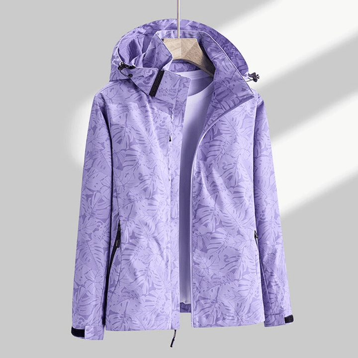 Chaqueta de mujer impermeable y cortaviento transpirable moderna