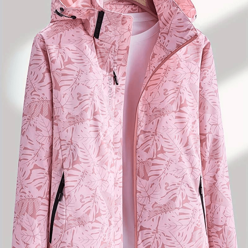 Chaqueta de mujer impermeable y cortaviento transpirable moderna