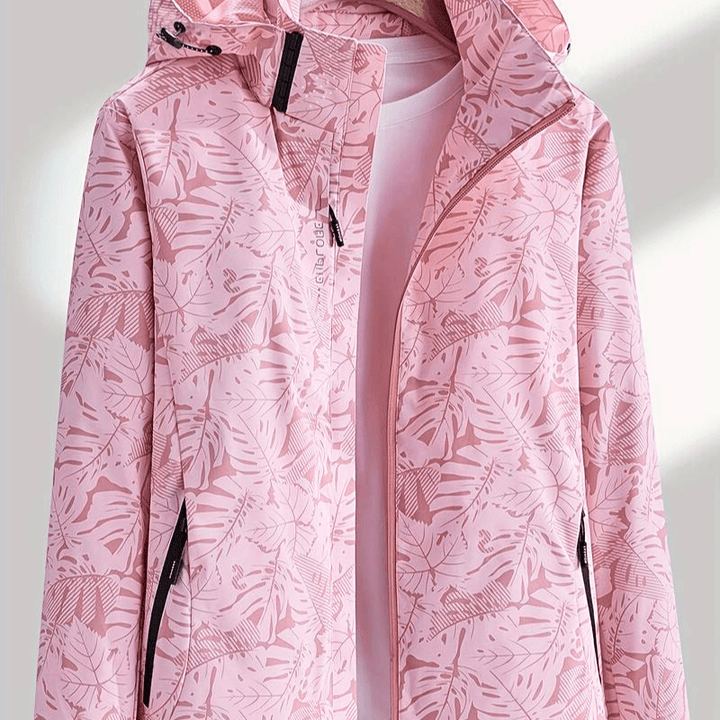 Chaqueta de mujer impermeable y cortaviento transpirable moderna