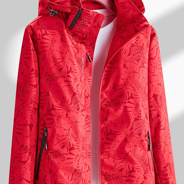 Chaqueta de mujer impermeable y cortaviento transpirable moderna