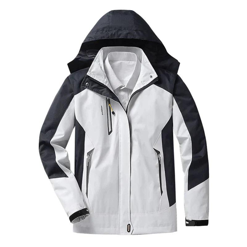 Veste pour femmes imperméable avec capuche et doublure chaude