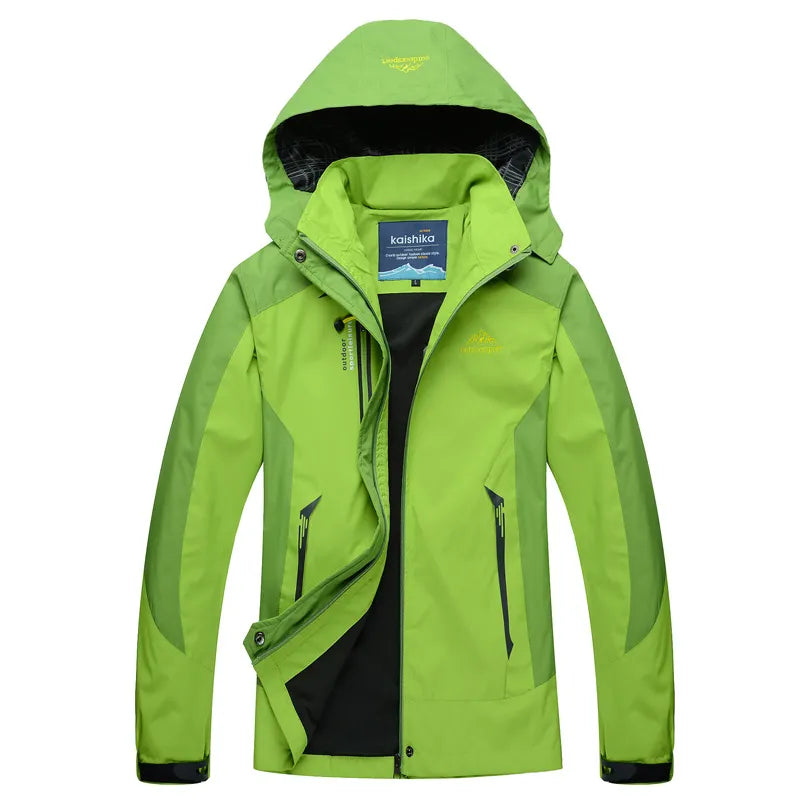 Veste pour femmes imperméable avec capuche et doublure chaude