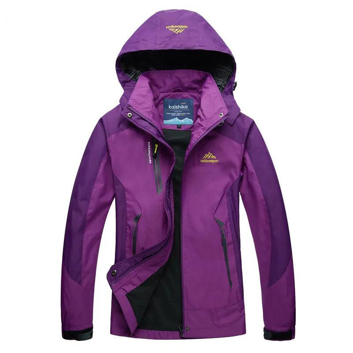 Veste pour femmes imperméable avec capuche et doublure chaude