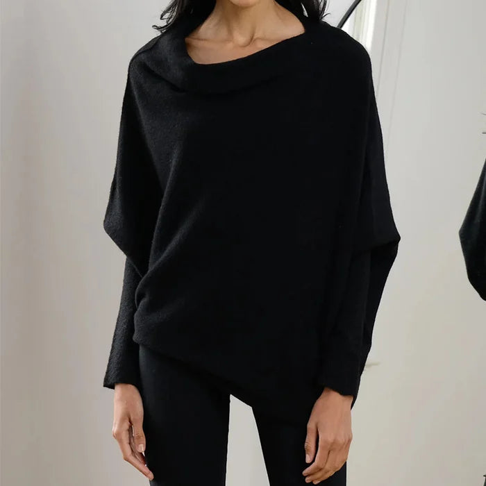 Damenpullover Asymmetrisch Oversized Warmes Material