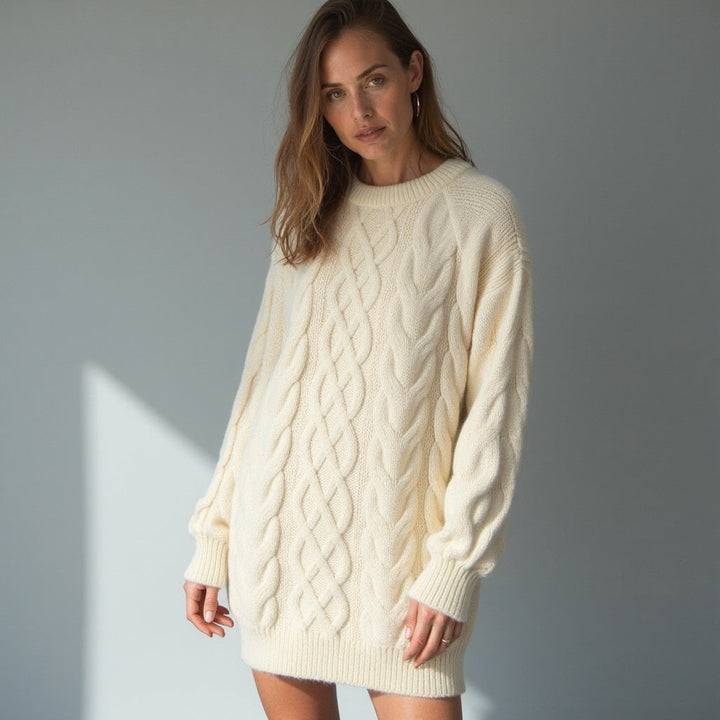 Sweter damski bawełniany elegancki styl oddychający ciepły