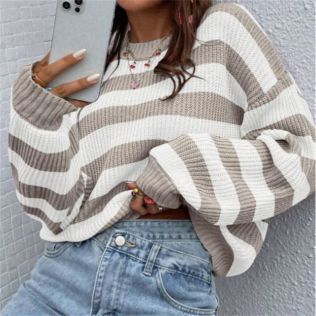 Damenpullover Baumwolle Eleganter Stil für Komfort und Alltag