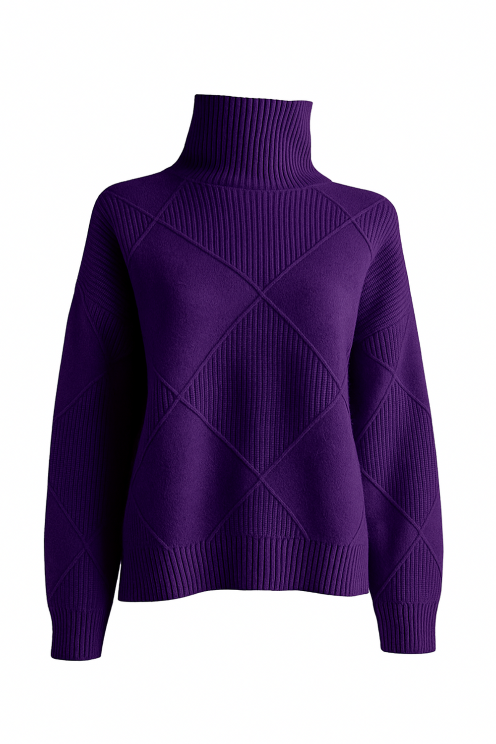 Damenpullover Baumwolle Kuschelig Elegante Silhouette Langarm 1