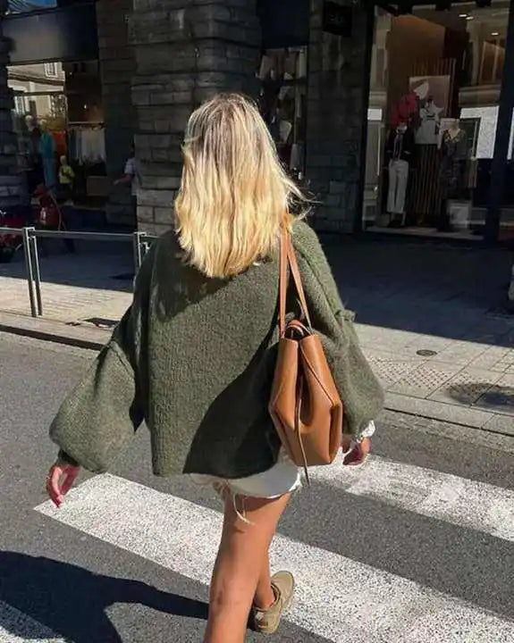 Damenpullover Baumwolle Oversized Komfort