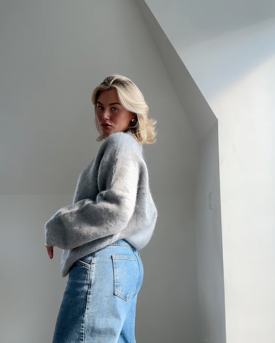 Women's Mohair Sweater Elegant for Style-Conscious