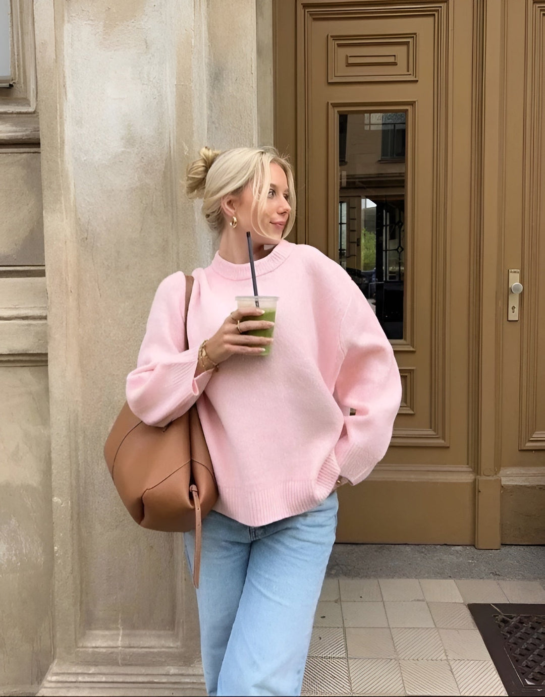 Women's Sweater Oversized Soft Material Trendy Style